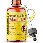 Seven Minerals Ultra Pure Vitamin E Oil - Full-Spectrum D-Alpha Tocopherol per 4 Oz Bottle - 100% Organic Vitamin E Oil for Skin, Face, Hair and Scars - Naturally Occurring=Not Synthetic