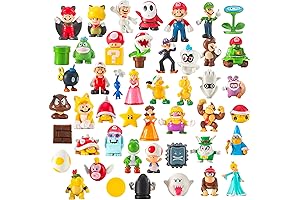 48-Piece Super Mario Bros. Character Cake Toppers