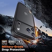 Vista 640 de TAURI Funda magnética 2 en 1 transparente para iPhone 14 Pro, compatible con Magsafe [no amarillenta] con protector de pantalla, protección de grado