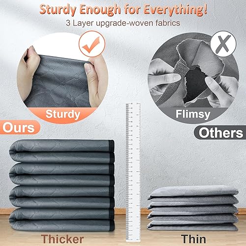 Miniatura 2 de JINHODY Contenedores de almacenamiento para debajo de la cama, paquete de 4 bolsas de almacenamiento plegables de gran capacidad de 90 litros con