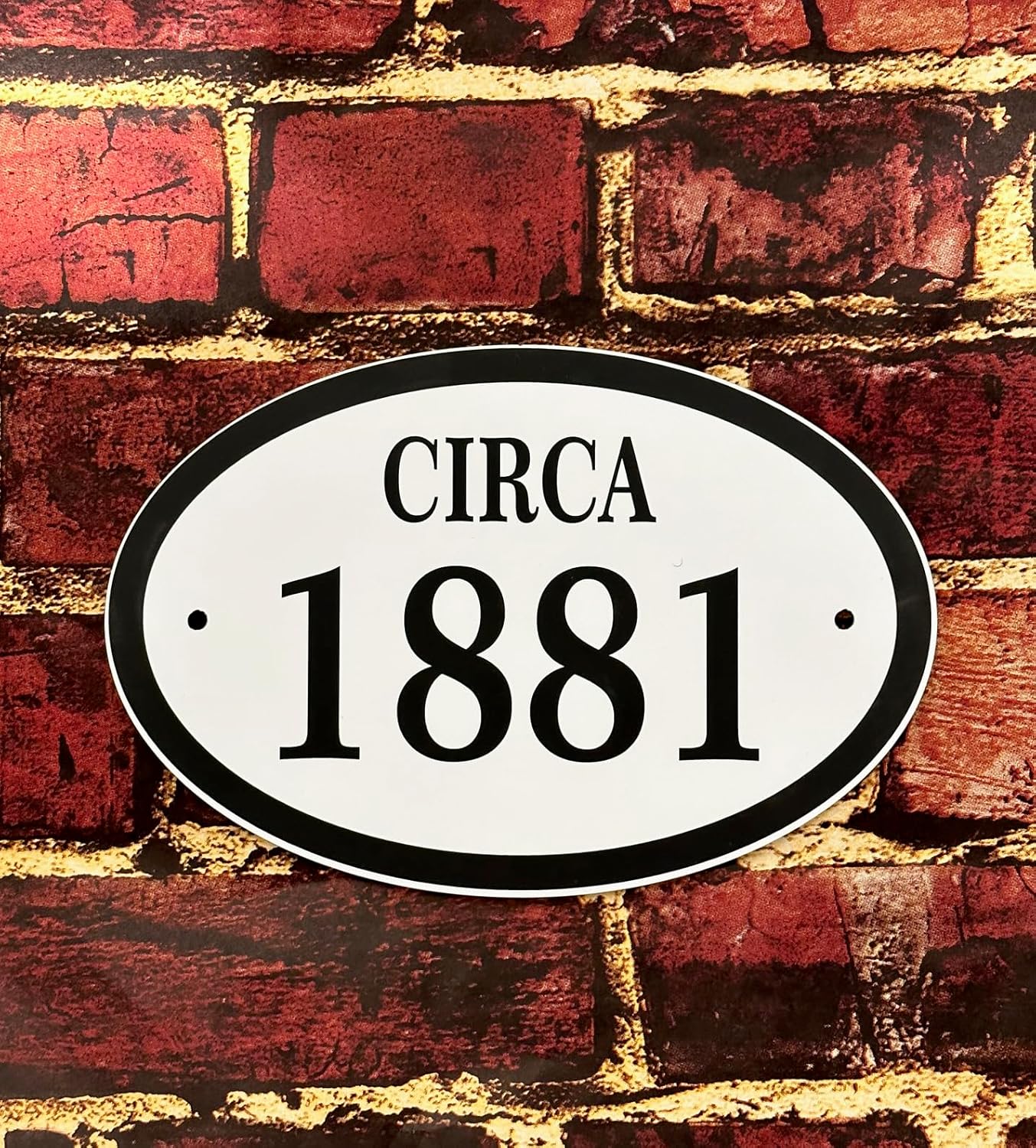 Custom Circa Sign For House - Historic Home or Building Plaque - Optional Lawn Yard Stake # J0354