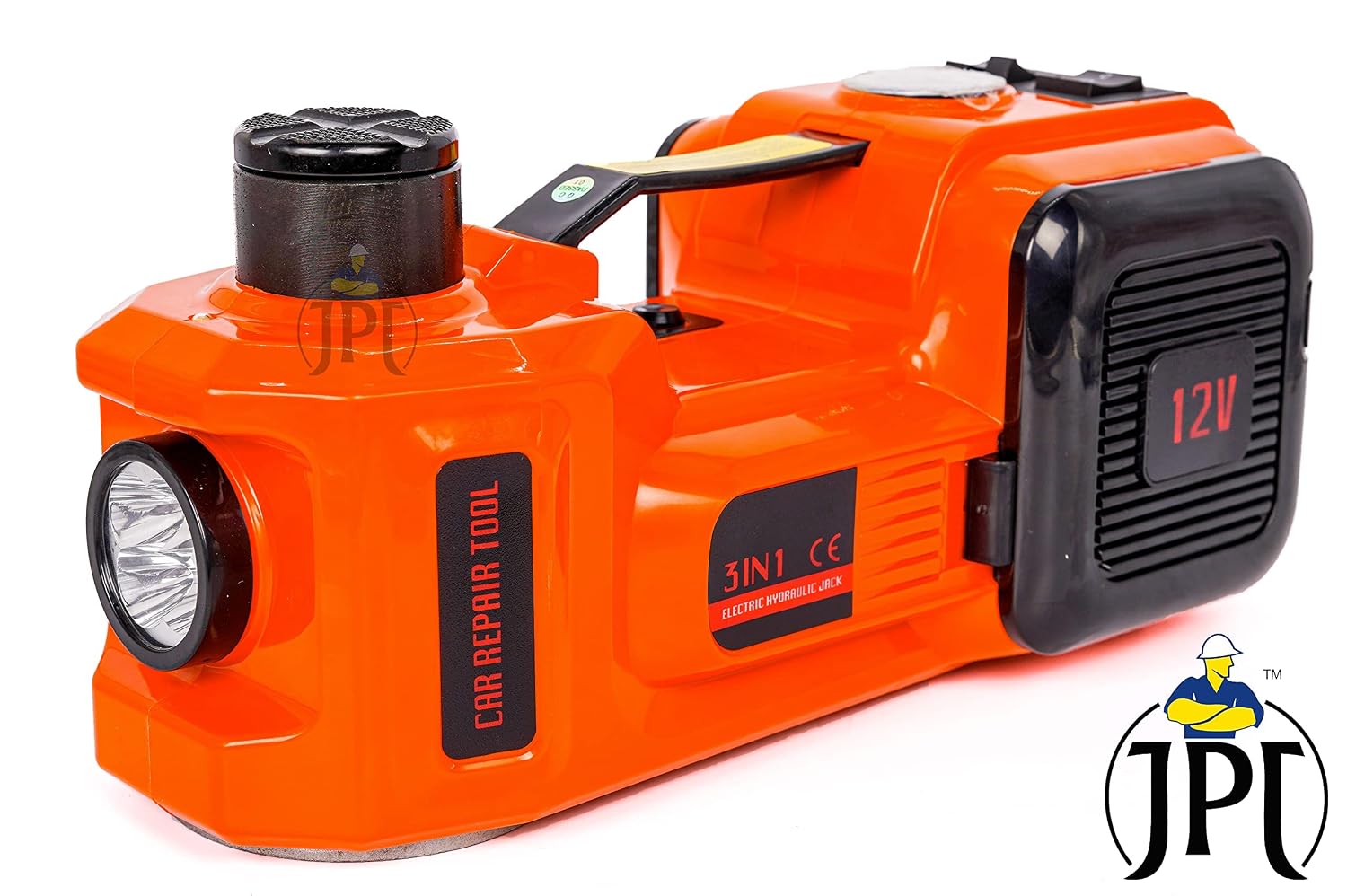 JPT 12V DC Electric Hydraulic Floor Jack Tire Inflator Pump and LED Flashlight 3 in 1 Set with Electric Impact Wrench - Review, Price and Buying Guide