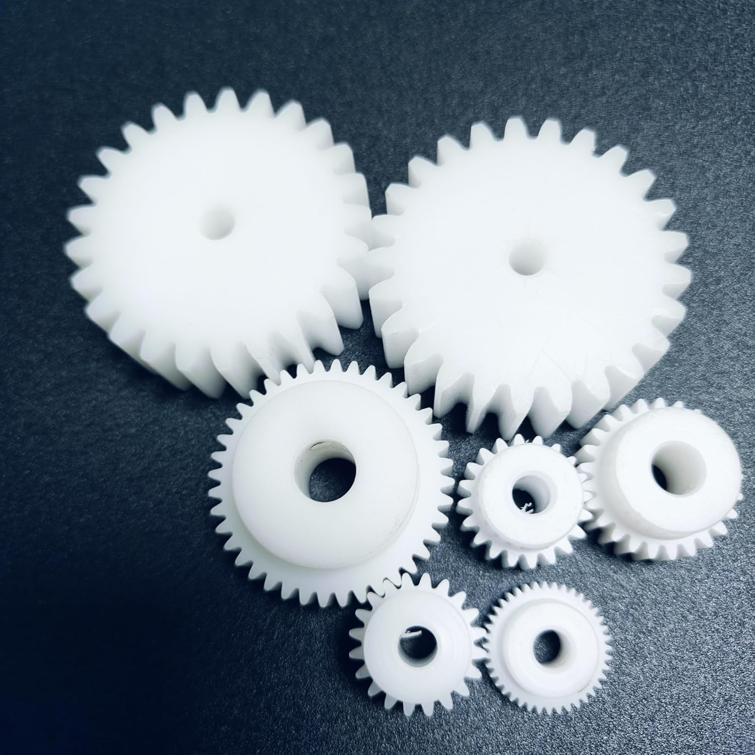 Plastic Motor Pinion Gears,1pcs Nylon Cylindrical Gear, Spur 1 Module 21 Teeth 23mm Diameter 10mm Tooth Thickness Multiple Bore Sizes(9mm BORE)