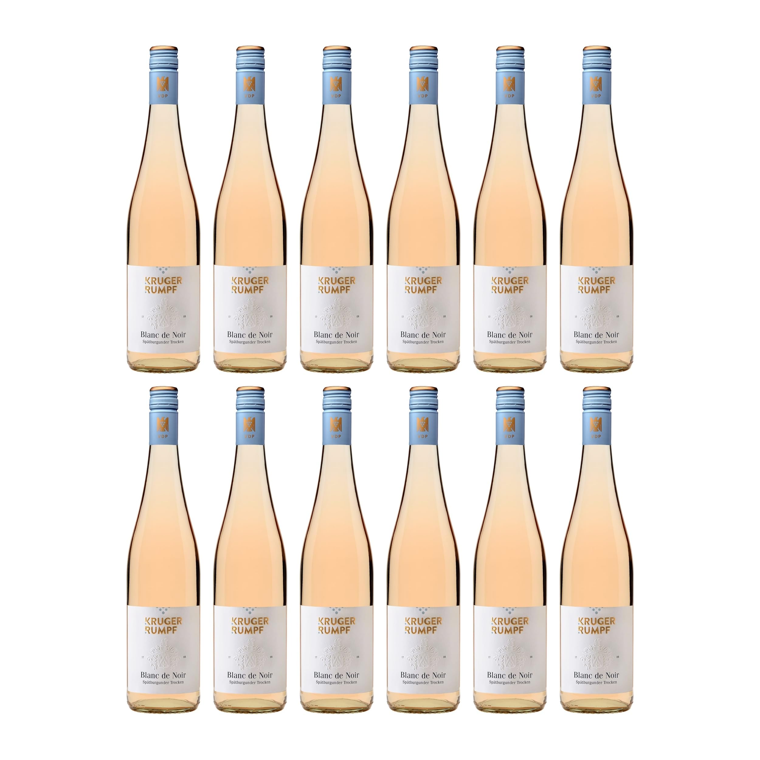 Weingut Kruger-Rumpf Spätburgunder Blanc de Noirs Trocken Roséwein Rosé BIO Deutschland inkl. FeinWert E-Book (12 x 0.75 l)