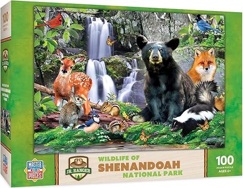 Vista 15 de MasterPieces Rompecabezas de 100 piezas para niños de más de 6 años, parque nacional de vida silvestre del Gran Cañón, juego educativo y divertido