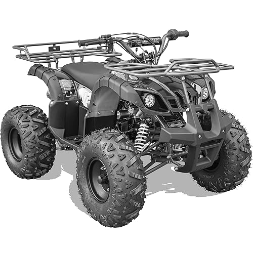 MotoTec Bull 125cc 4-Stroke Kids Gas ATV Black (MT-ATV-Bull-125cc_Black)