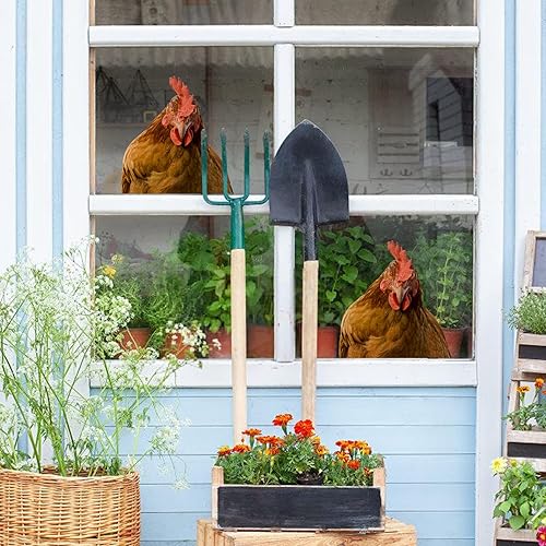 Miniatura 5 de AHNNER Divertidas calcomanías de pared de pollo de vinilo con aspecto de gallina grande, calcomanías de pared divertidas para cocina, dormitorio,