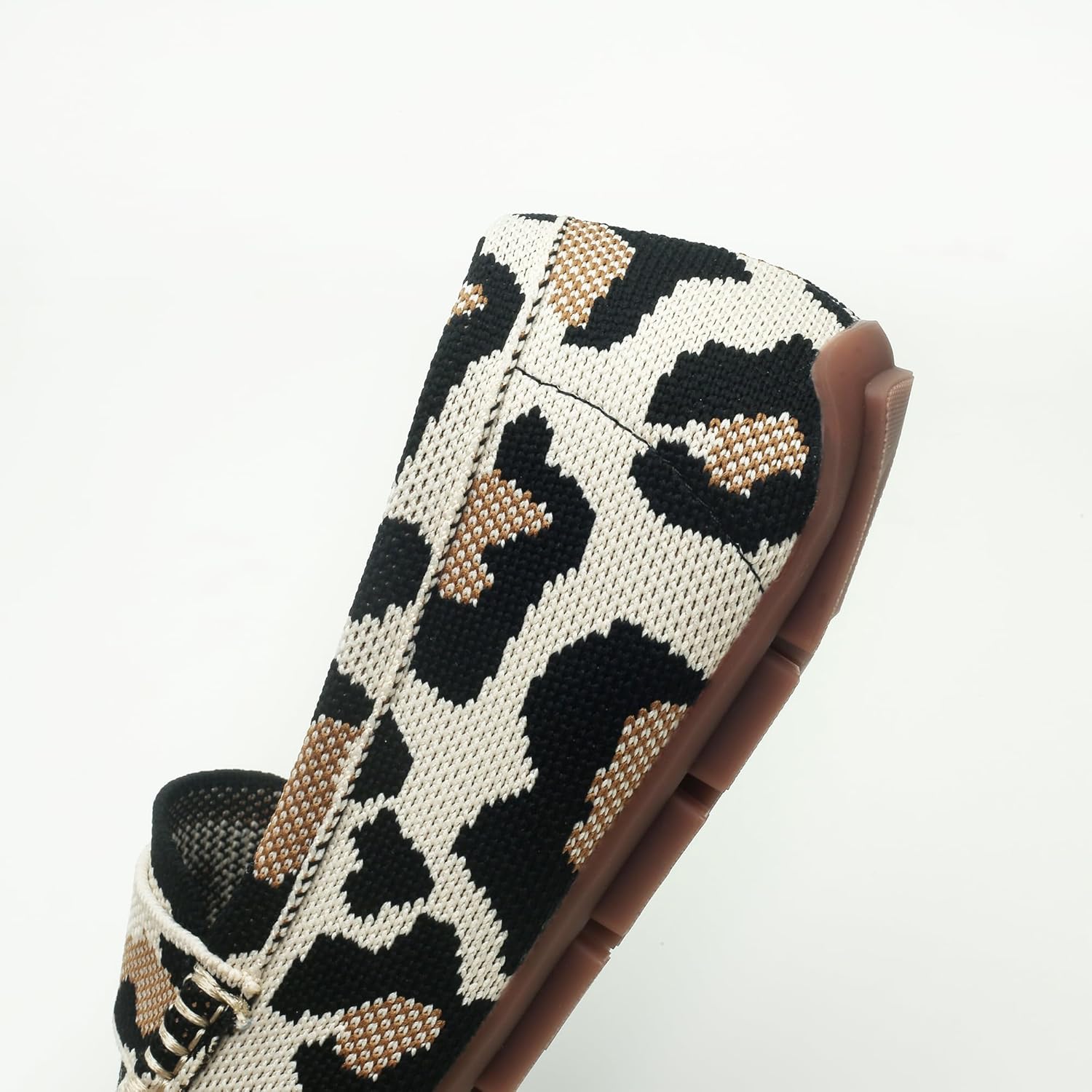 Women's Lightweight Knitted Loafers Casual Flat Shoes Comfortable Boat Shoes Flat Bottomed Breathable Shoes - Image 4