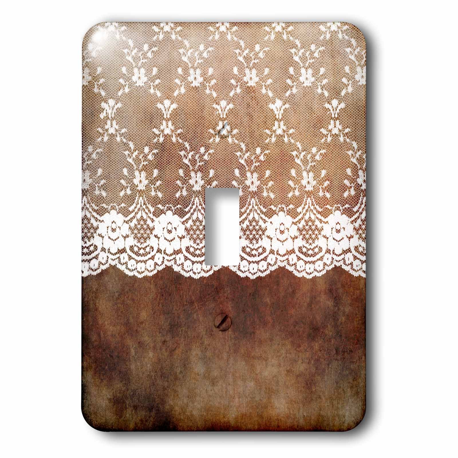Interrupteur papier vintage Lsp_269075_1 et dentelle florale d'exception