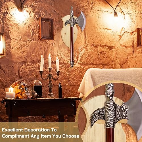 Miniatura 5 de Queekay Colgador de Placa de Montaje en Pared de Madera para Espada Katana Soporte de Exhibición para Exhibición en Pared Placa con Herrajes (Color