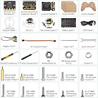KEYESTUDIO BBC Micro:bit 4 DOF Robot Kar Kit Microbit V2-vel STEM Oktatás Programozáshoz 6