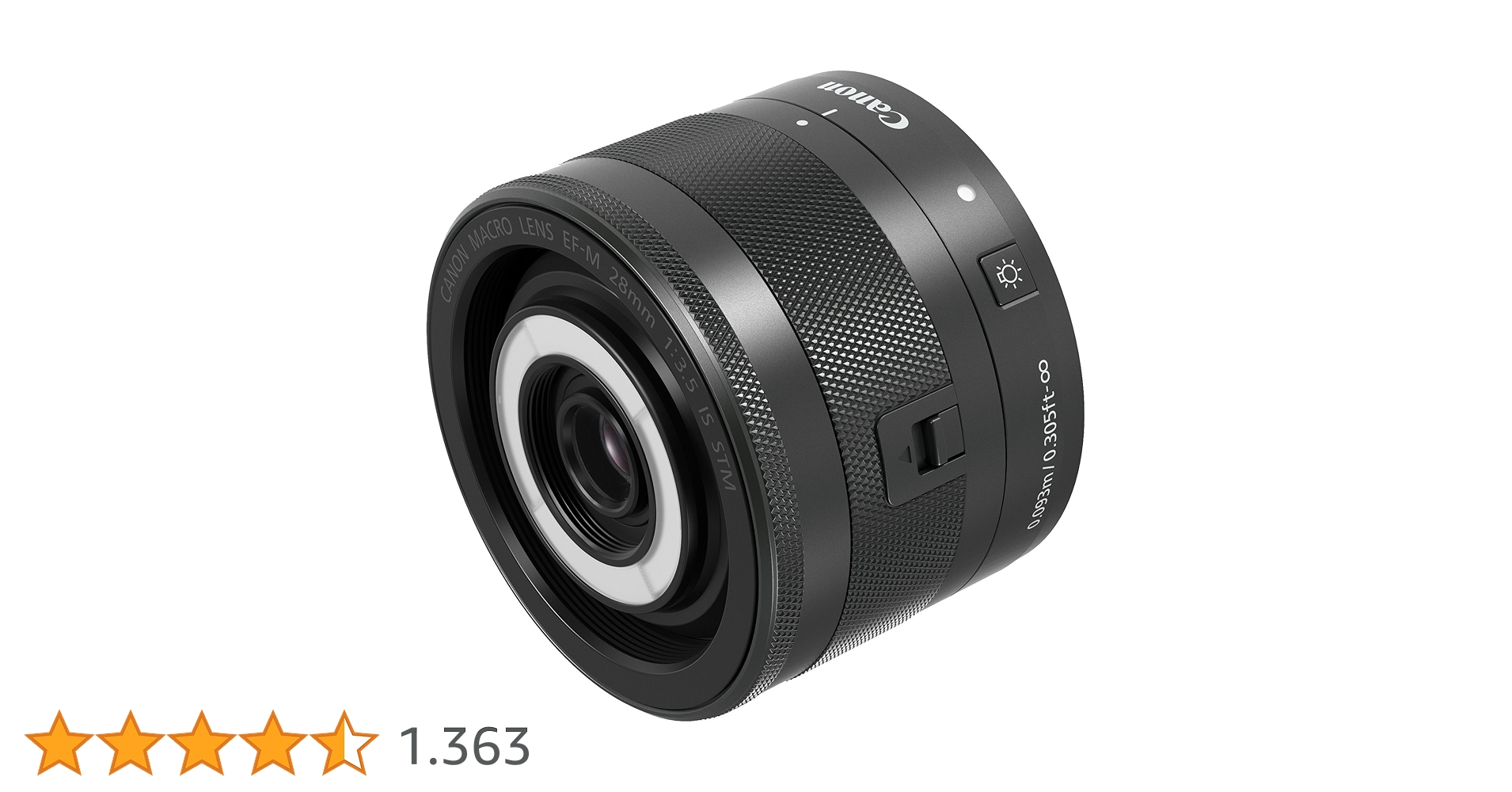 Canon EF-M 28mm F3.5 Macro is STM Objektiv schwarz: Amazon.de