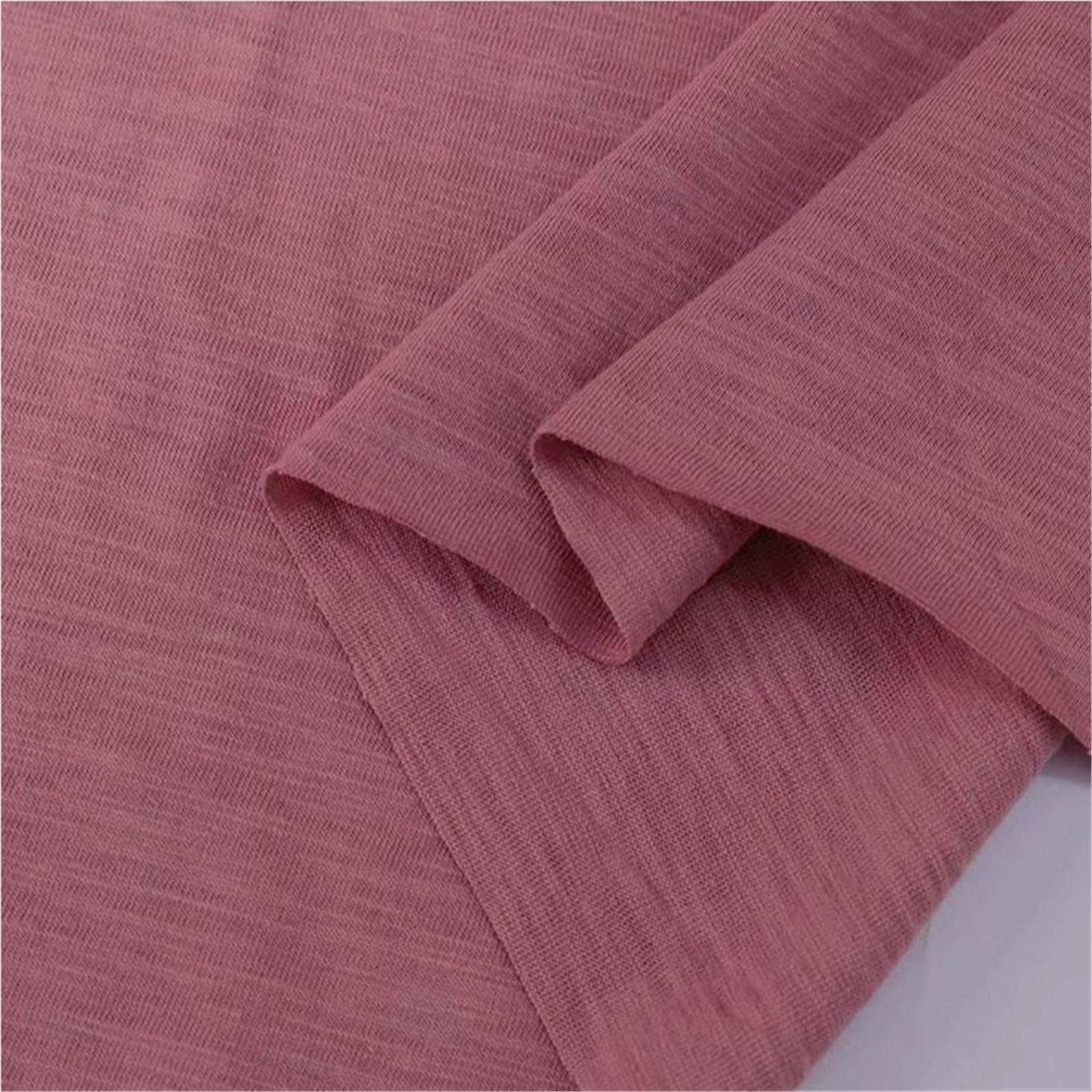 Baumwolltextur, weicher Jerseystoff, DIY-Handarbeitsstoff, atmungsaktives Sommer-T-Shirt, kurzärmeliges Nähmaterial(Color-41)