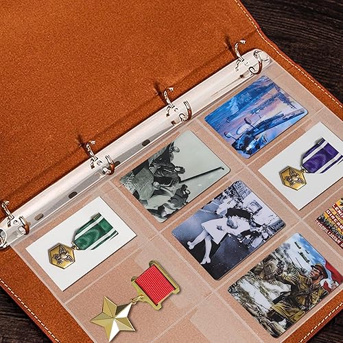 Vista 50 de Páginas de bolsillo para monedas: bolsillo estándar de 9 agujeros para monedas, fundas de recogida para monedas, 10 hojas serie CS03