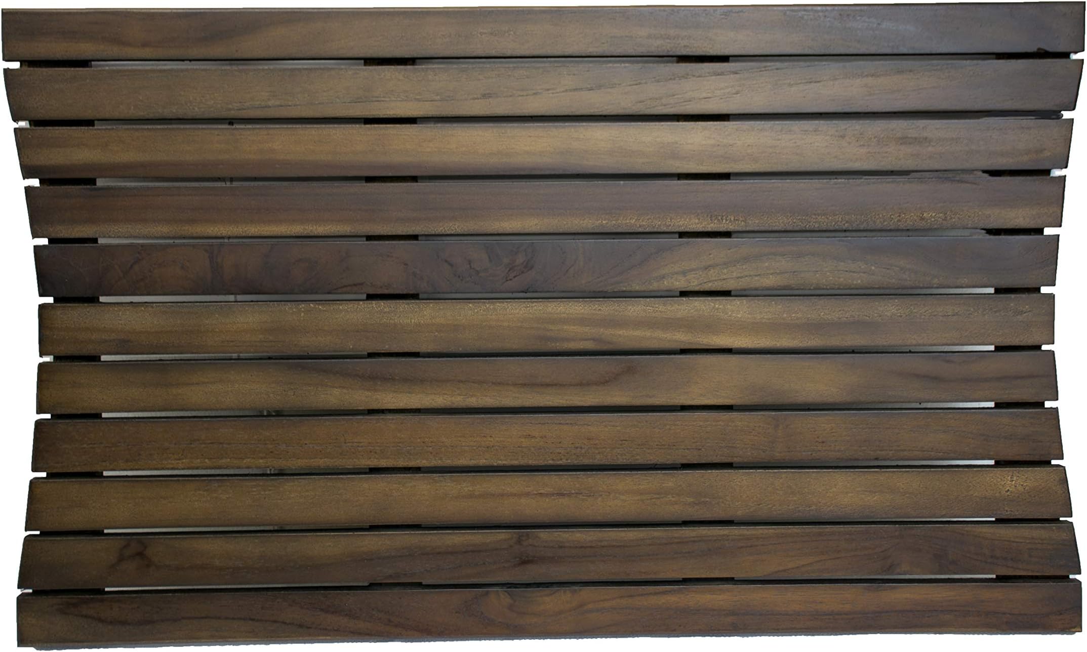 Decoteak 30.5" X 18.5" 1 Shower Mat- Bath, Floor, Bathtub, Floor, Entryway, Door 1 30.25" x 18.25" x 1" Brown