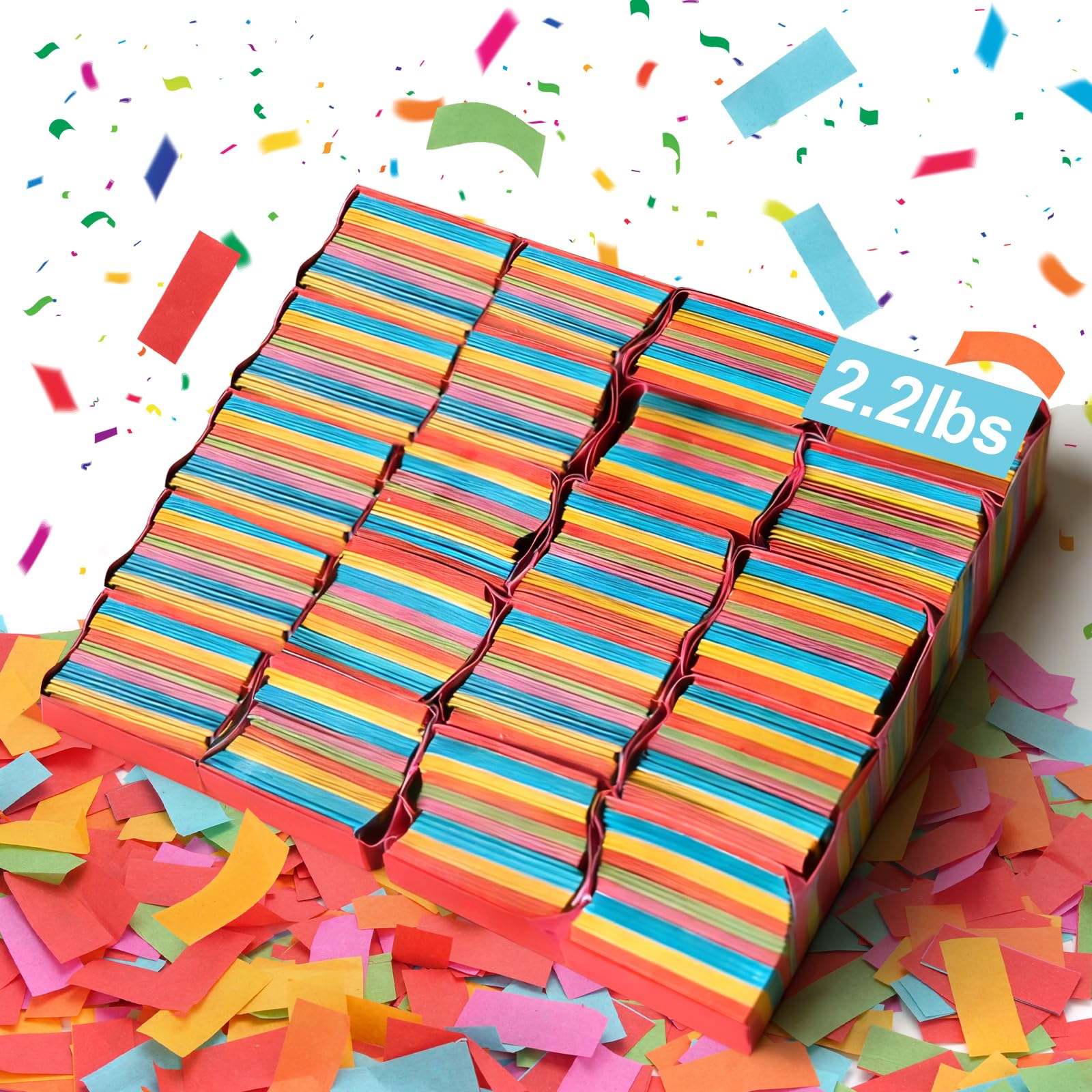 2.2 lb Multicolor Confetti Paper (Pack of 1)