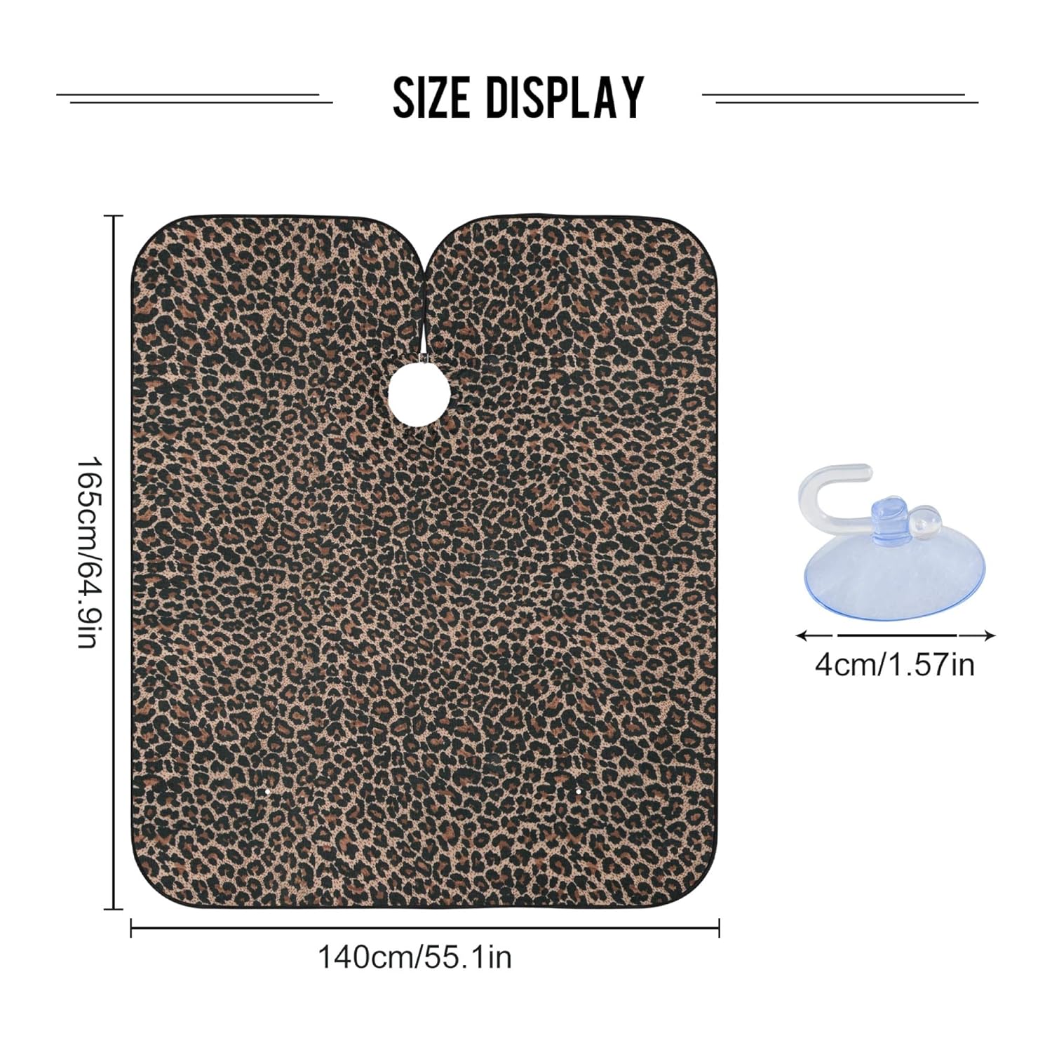 ALAZA Leopard Print Cheetah Animal Waterproof Barber Cape for Men Women Beard Shaving Bib Apron Professional Hair Cutting Cloth, 65 x 55 inch : Beauty & Personal Care