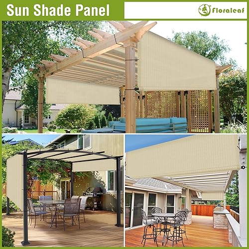 Miniatura 5 de FLORALEAF Cubierta de Sombra para Pérgola de 10'×12' Toldo de Repuesto Universal para Patio Exterior Porche Patio Trasero Glorieta con Ojales