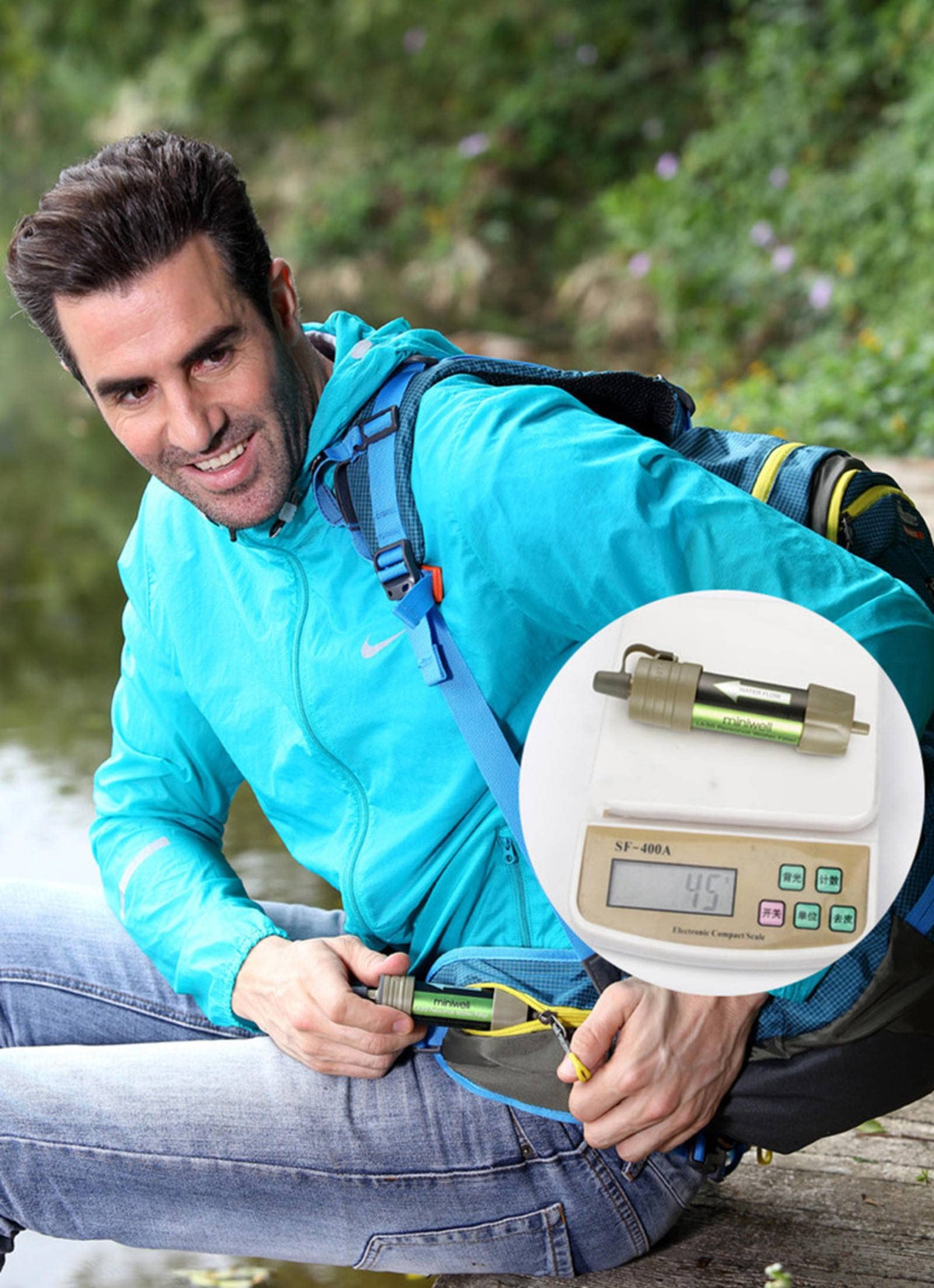 NC Esterno Portatile Depuratore di Acqua gravità Filtro Depuratore di Acqua di Emergenza Dispositivo di Attrezzature Filtro per L'acqua