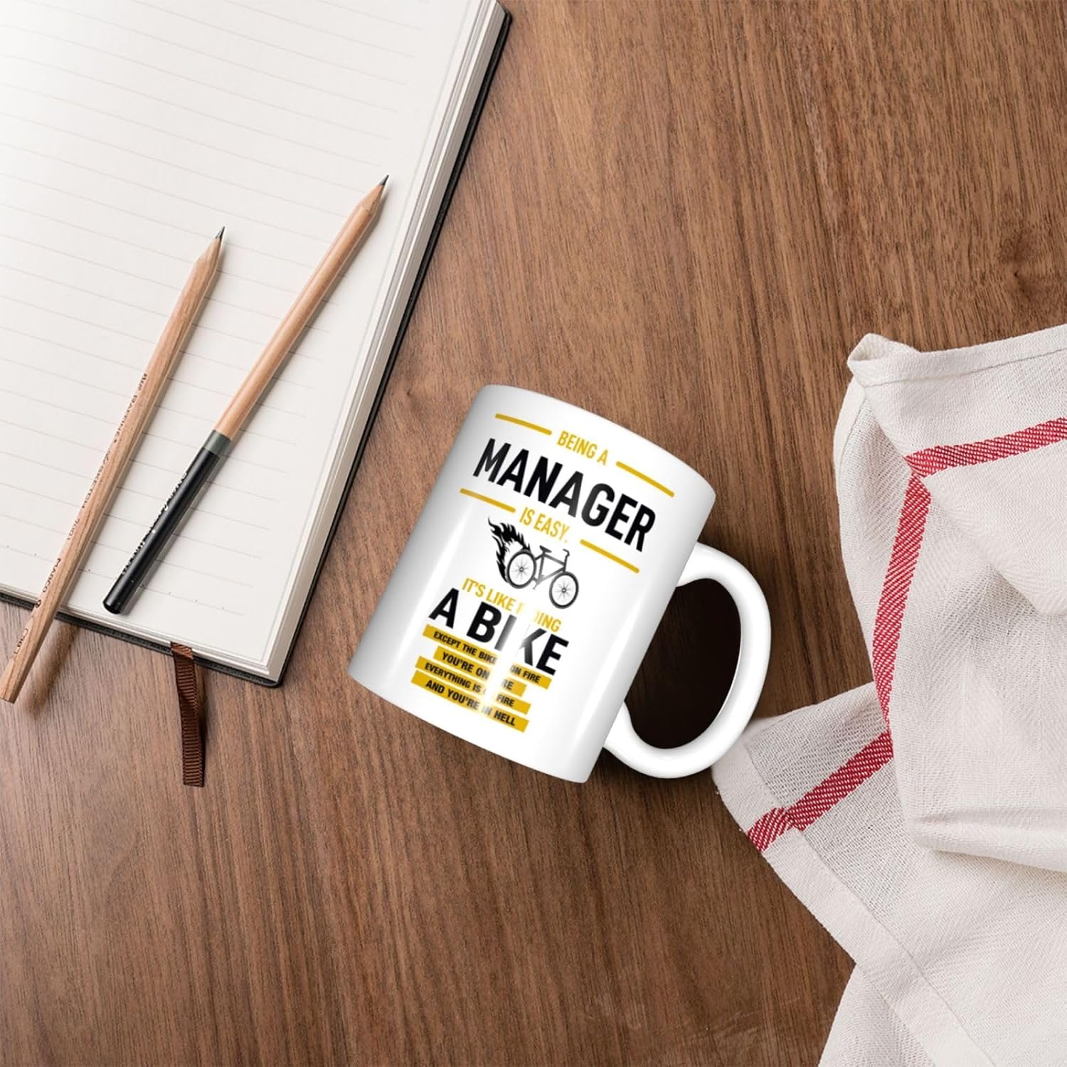 Funny Manager coffee Mug - Being A Manager Is Easy It's Like Riding A Bike ,Manager Coffee Mug ,Cups for colleagues and friends - 11 oz Novelty Mug - Image 7