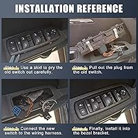 Vista 5 de X AUTOHAUX Interruptor de elevalunas eléctrico trasero derecho A2229051505 A2229059808 para Mercedes E200 E200d E250 E300 E350d E350e E400 E43 W213