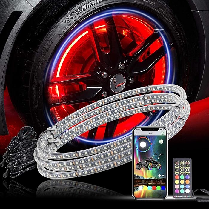 Buy Generic Yiswhis 15.5inch RGB LED Wheel Ring Light Kit w/Turn Signal