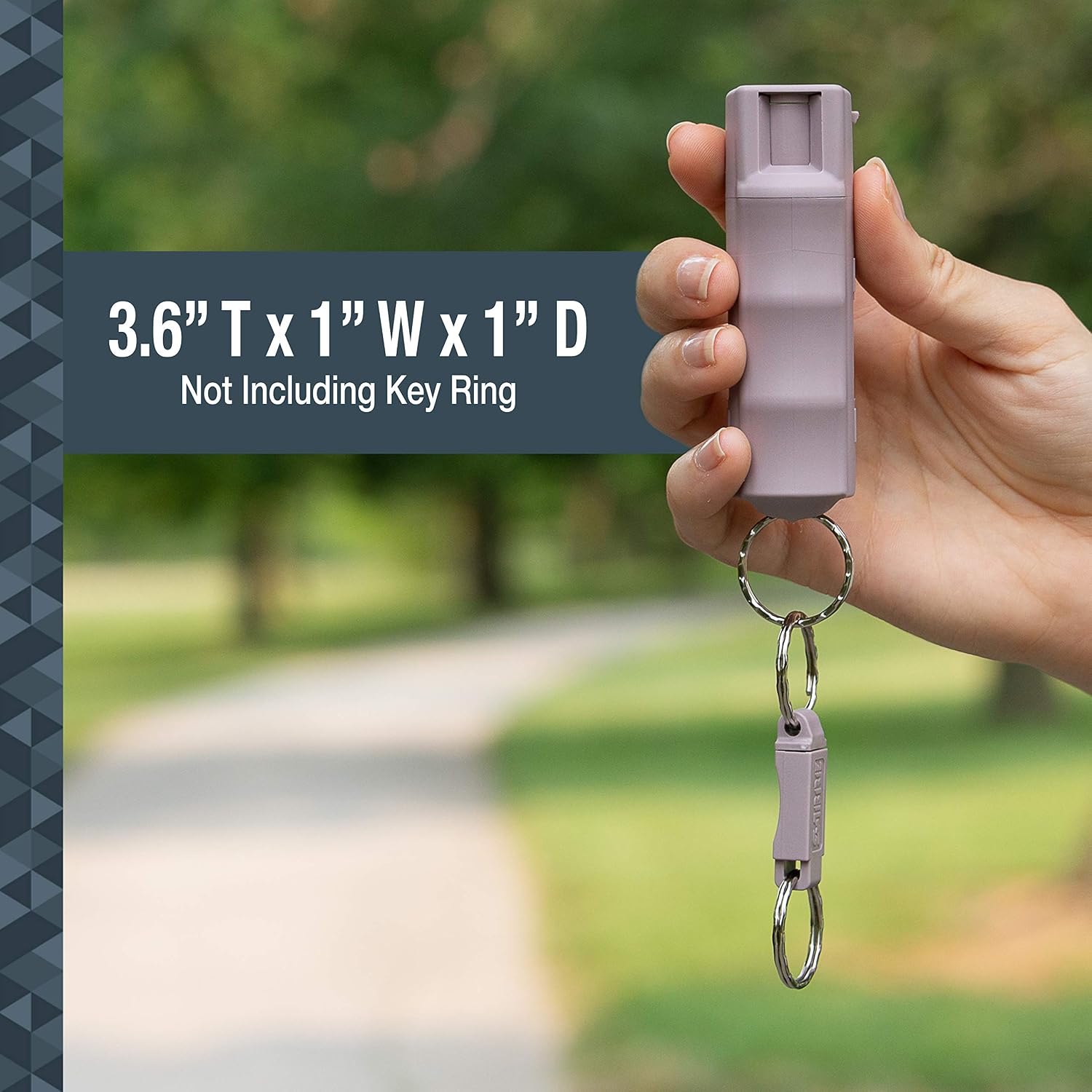 SABRE Pepper Spray, Maximum Police Strength OC Spray, Quick Release Keychain for Easy Carry and Fast Access, Finger Grip for More Accurate and Faster Aim, 25 Bursts, Secure and Easy to Use Safety