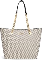 Vista 17 de Montana West Bolso de mano para mujer con asa superior con cadena Gris/Negro