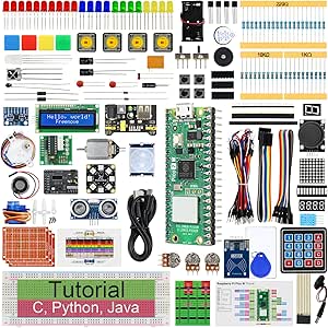 Freenove Raspberry Pi Pico 2 W Starter Kit - 94 Projects With Python, C, Java Code