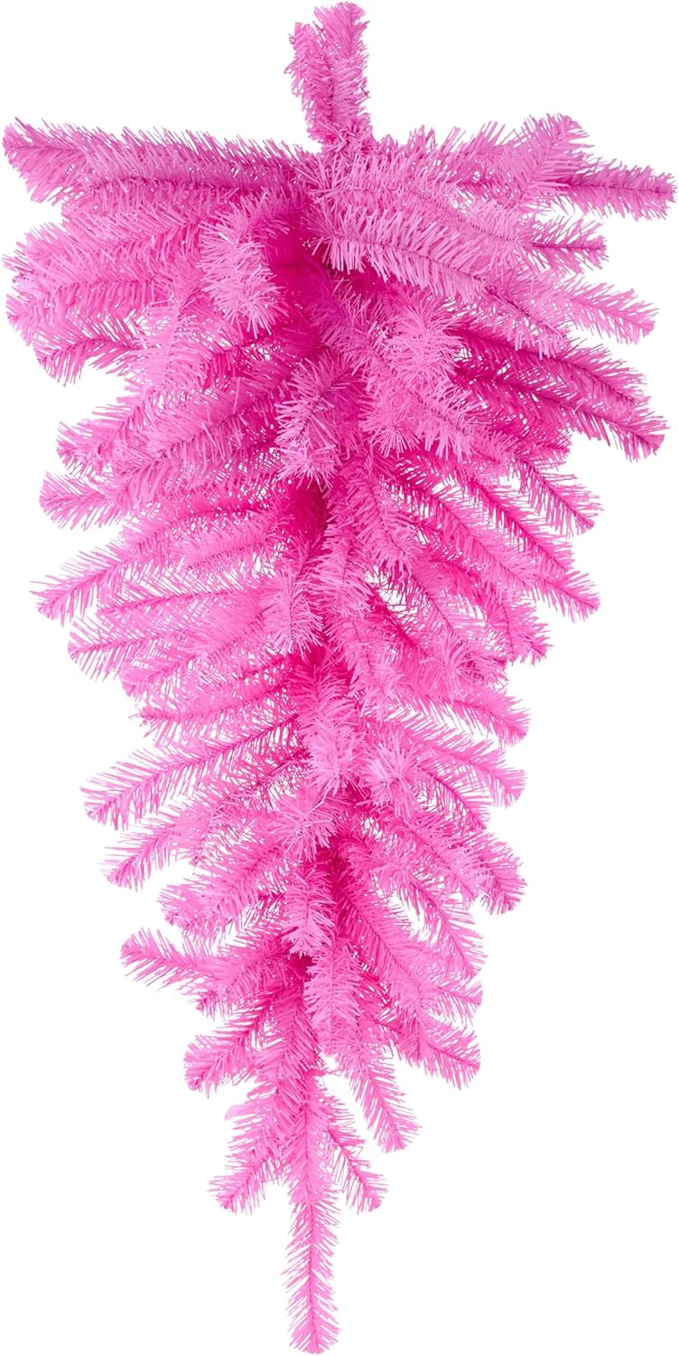 Craig Bachman Pink Pine Teardrop Garland Swag, 36 Inch Long, 90 Tips