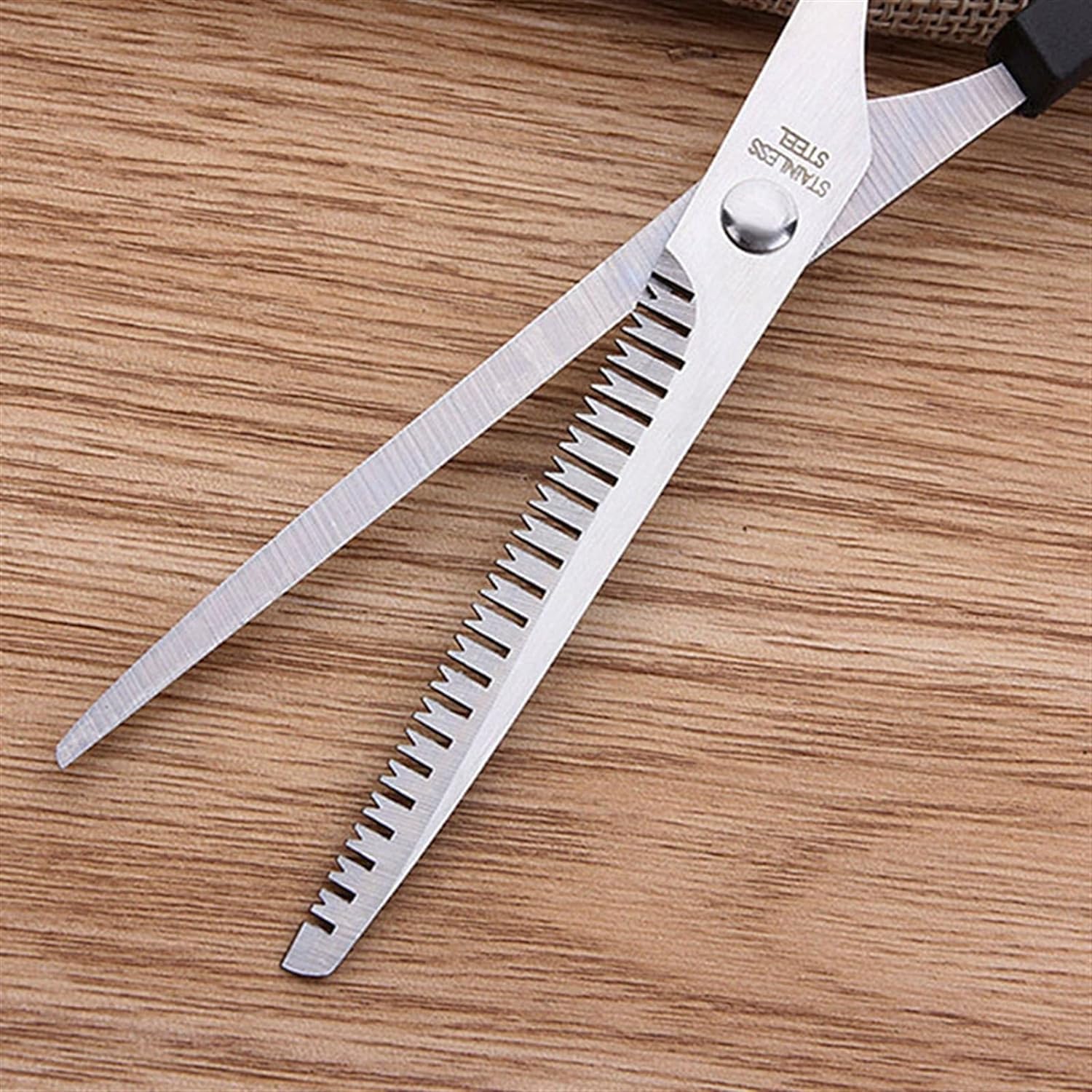 Tijeras para el cabello Juego de tijeras de peluquero Tijeras de peluquería Tijeras de adelgazamiento Peine de tijera de dientes planos Juego de 3 piezas Herramientas de peinado Tijeras de aseo para