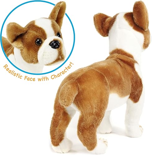 Miniatura 6 de Bobby The Boston Terrier Boxer - Peluche de perro grande de 14.5 pulgadas