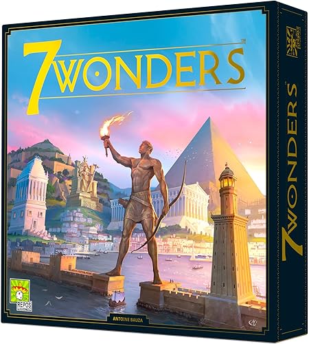 Juego de mesa Asmodee 7 Wonders (nueva edición) - Lleva tu civilización a la prosperidad, juego de estrategia para niños y adultos, a partir de 10