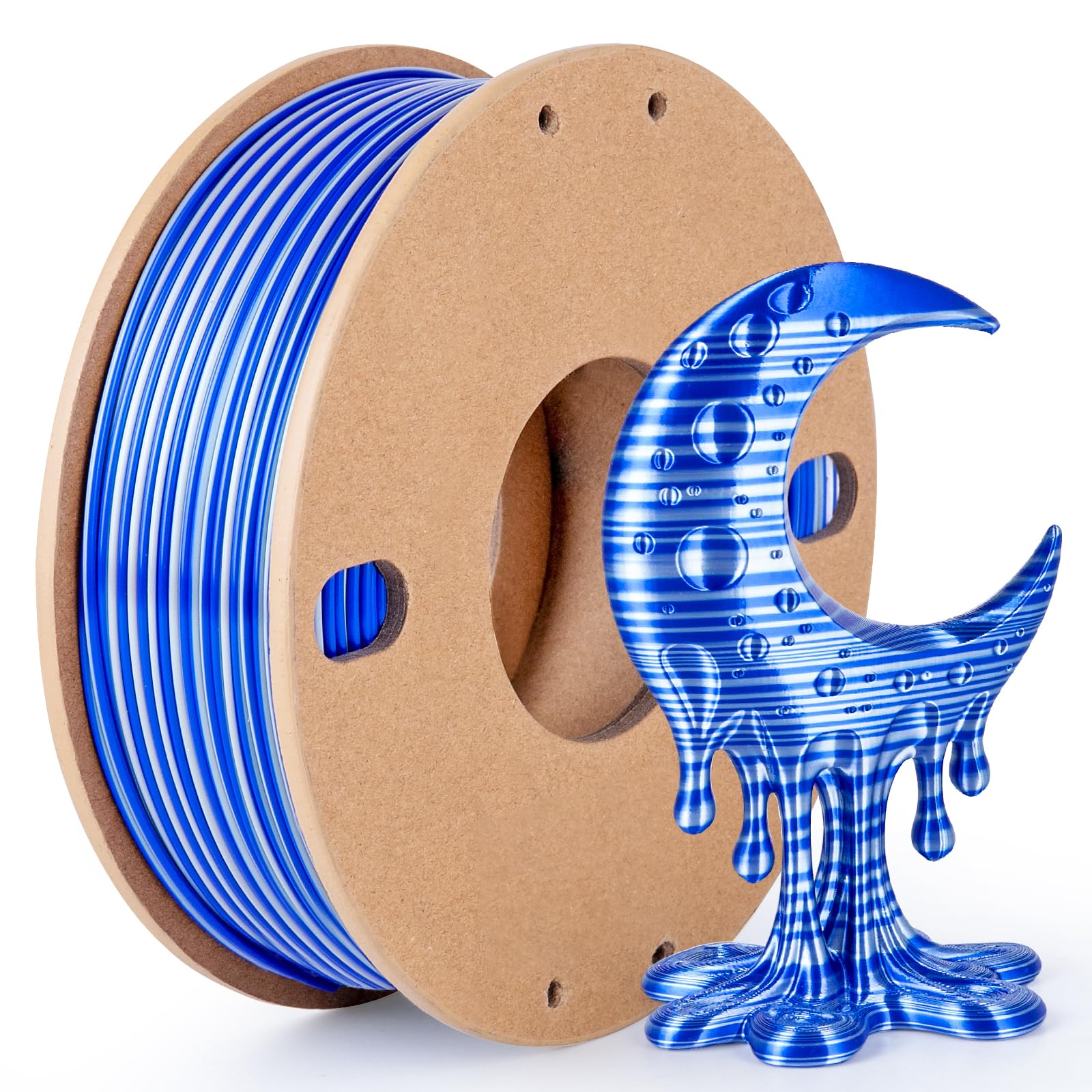 Silk Triple Color 3D Printer Filament - Vibrant Prints -14