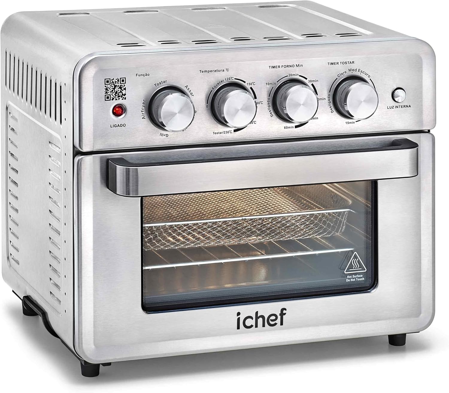 Guia de Compra: Como Escolher o Melhor Forno Airfryer em 2024 10 ICHEF Airfryer Forno Ovenfryer Max 26L (127 Volts)