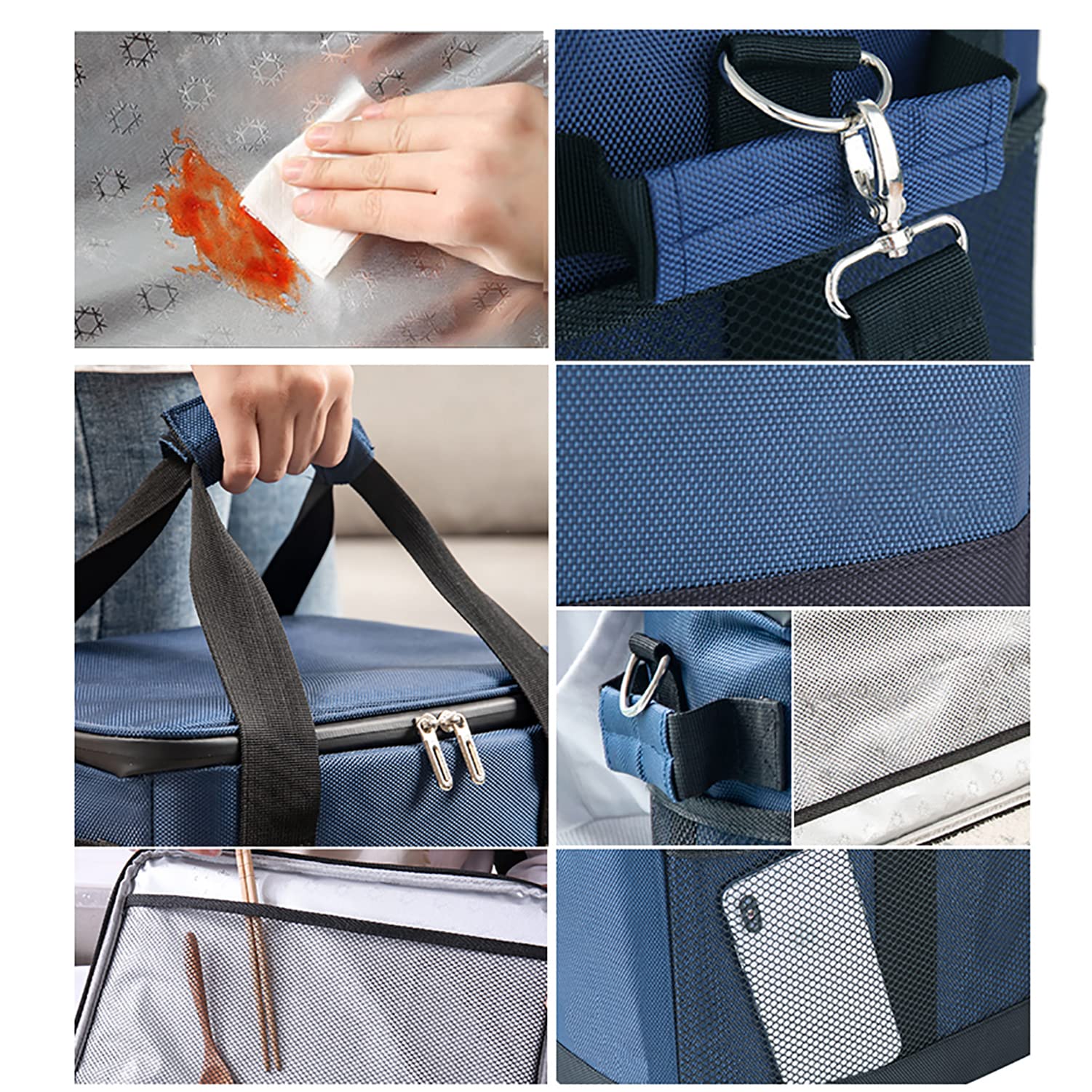 Sac Isotherme 10L/18L/35L Glaciere Souple Isotherme Pliable Sac Isotherme Repas, Portable, Étanches, Pique, Nique, Camping, Plage, Voyage, Travail, Bureau