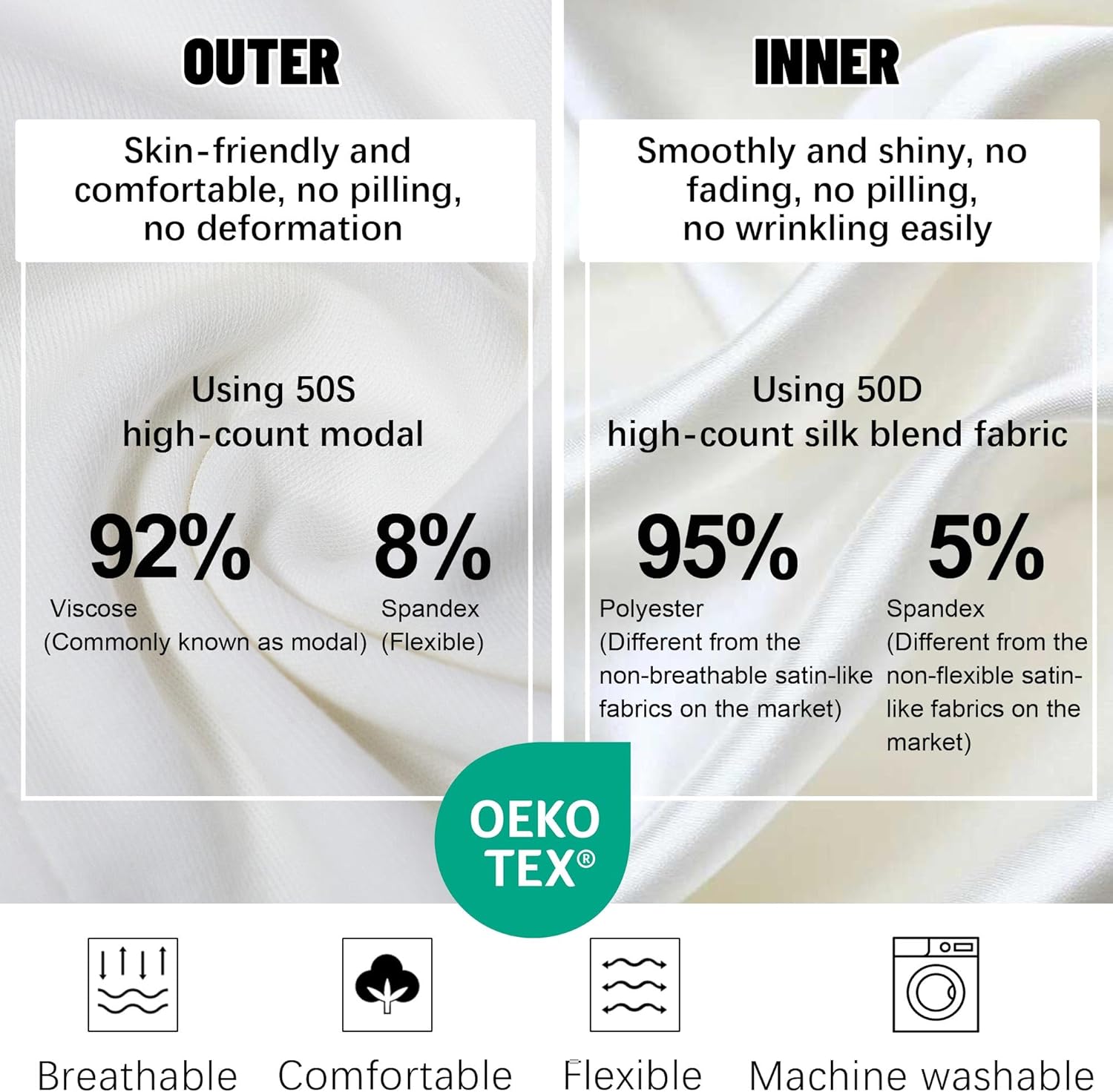 Ababalaya Adjustable Satin Lined Halo Turban for Men Women Twisted Tassel Head Wraps Sleep Cap Beanies Turban Durag - Image 3