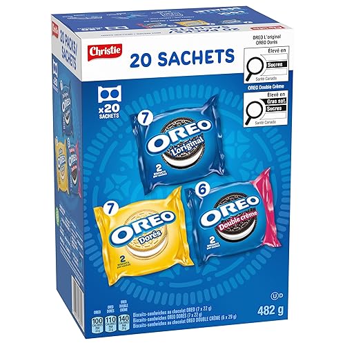 Miniatura 13 de Oreo - Galletas sándwich, paquetes variados de aperitivos, 482G