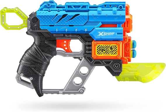 XSHOT Dino Attack Dino Extinct 4 Pack (4 Blaster, 4 Small Egg, 24 Darts) by ZURU