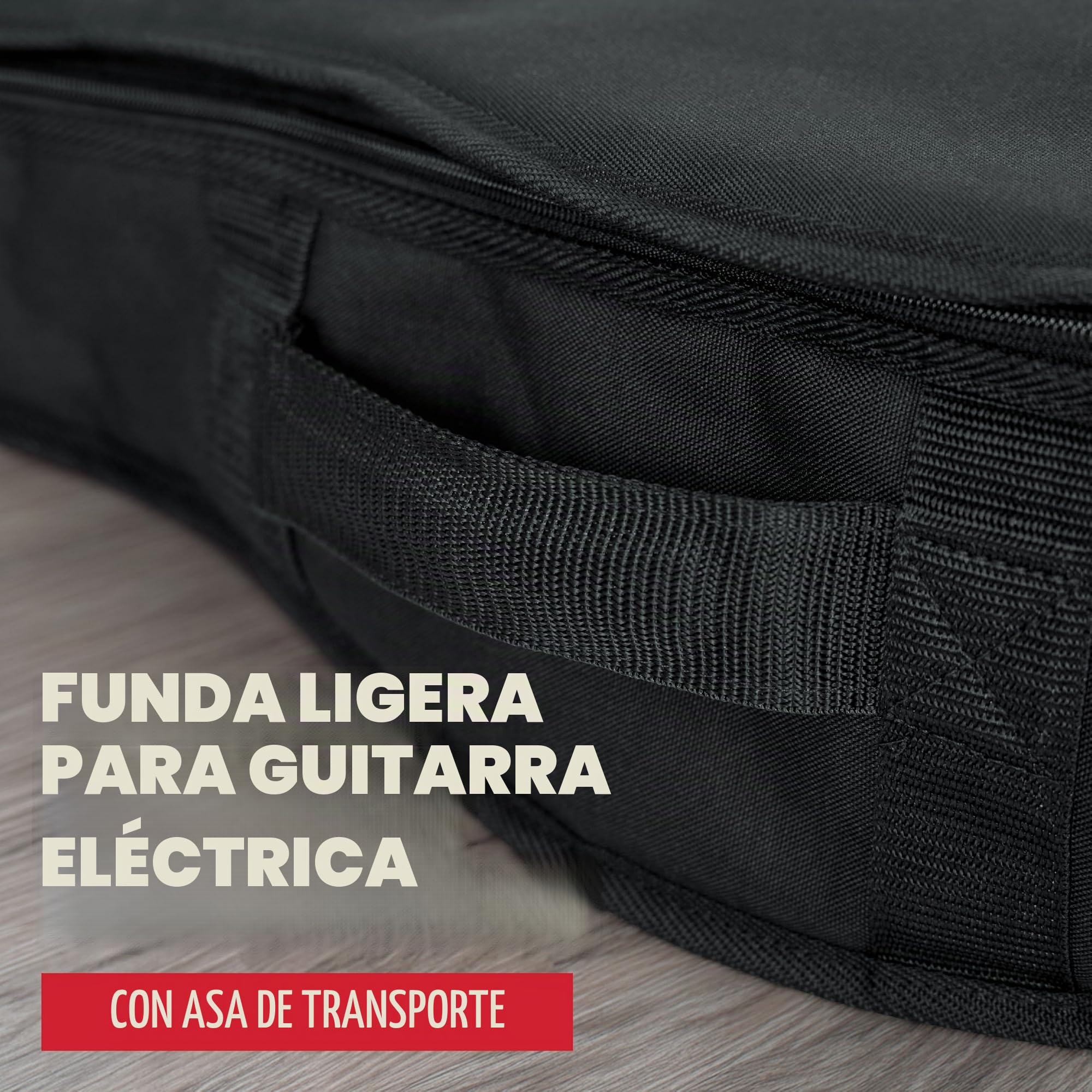 Gator Cases Funda Gig Bag Acolchada de Espuma para Guitarra Eléctrica; Se Adapta a Guitarras Estilo Stratocaster y Telecaster de hasta 40.3" de Largo (GBE-Elect)