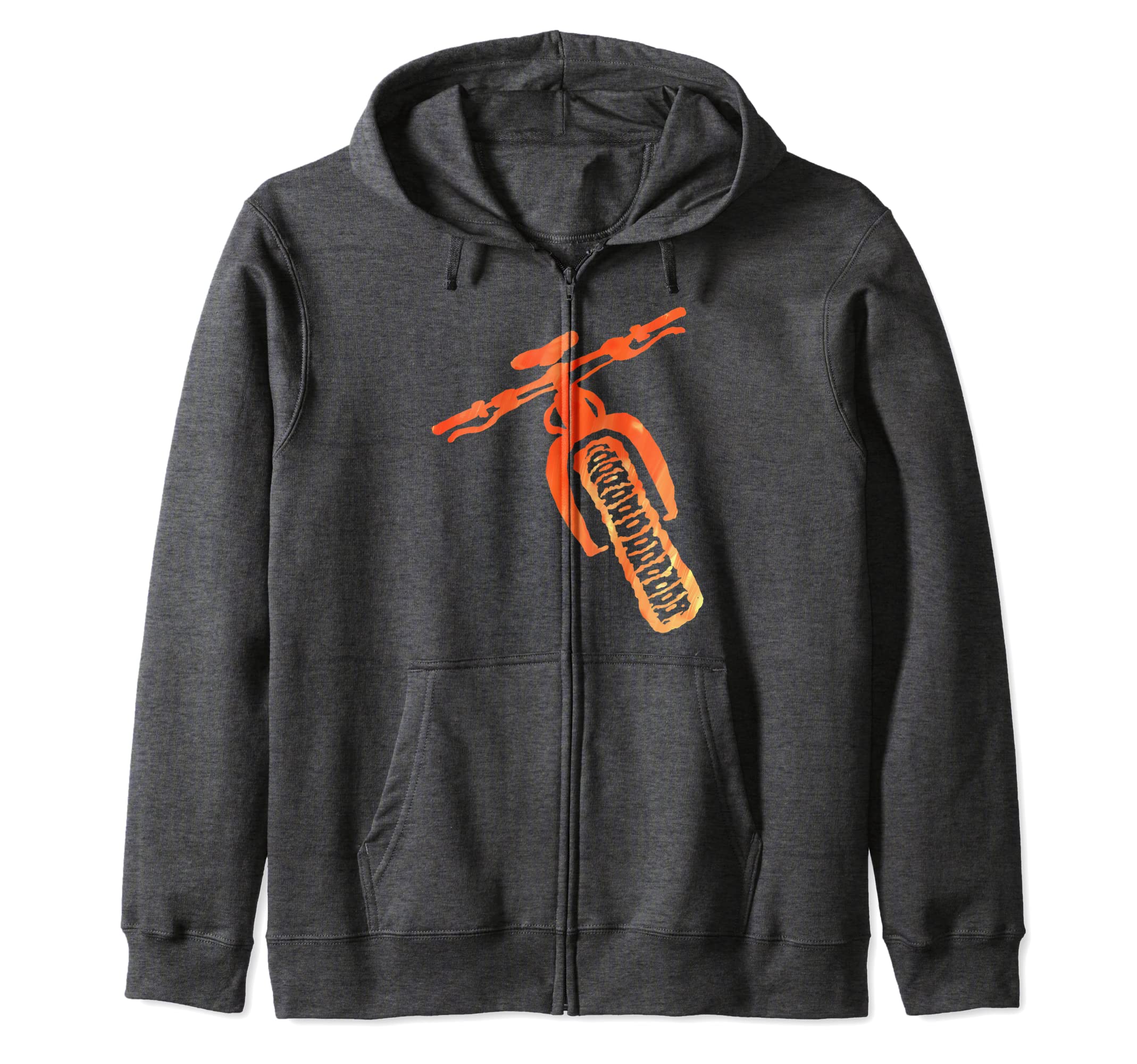 Fat Bike Mountain Biking T-Shirt Zip Hoodie
