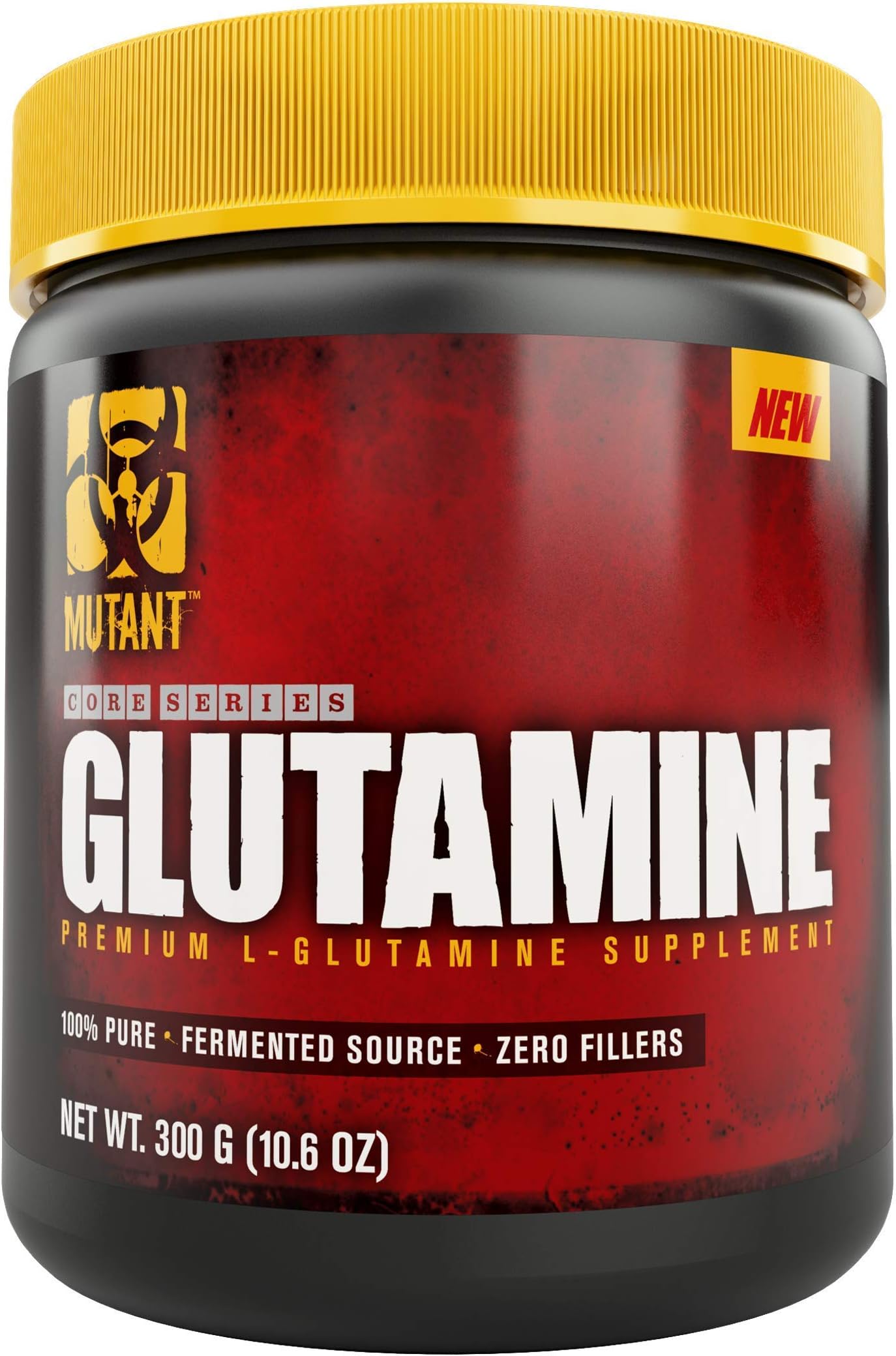 Mutant Glutamine - 100% Pure Workout Supplement to Help Replenish Glutamine Levels for Improved Muscle Repair, Immune and Digestive System Support After Physical Activity – 300 g – Unflavored