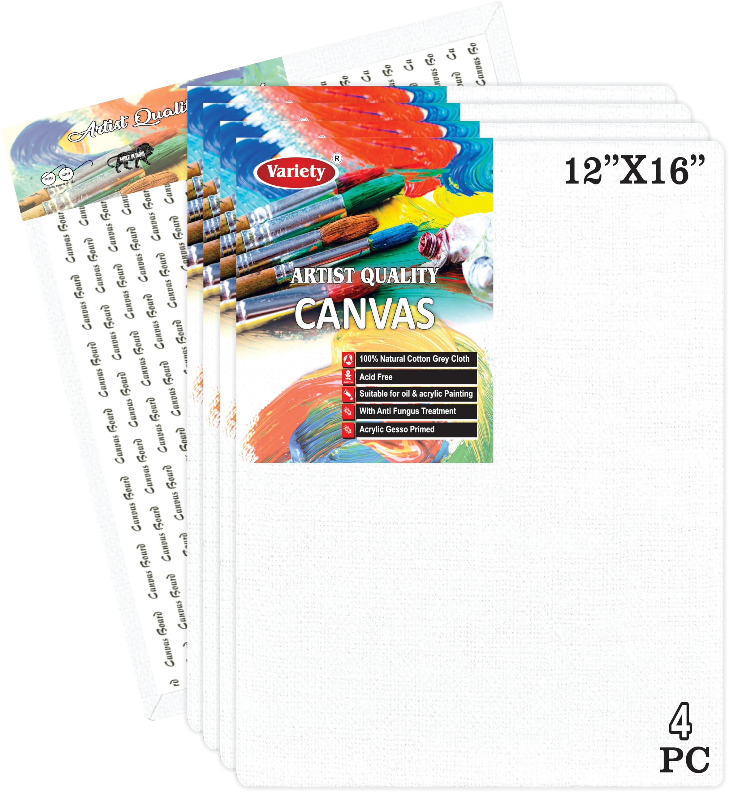Variety Canvas: Premium Cotton Canvas Panels (Set of 2) -23