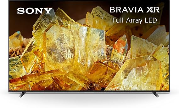 Sony 65 Inch 4K Ultra HD TV X90L Series: BRAVIA XR Full Array LED Smart Google TV with Dolby Vision HDR and Exclusive Features for The Playstation® 5 XR65X90L- Latest Model,Black