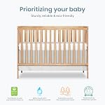 Dream On Me Synergy 5-in-1 Convertible Crib in Barnwood Natural, Greenguard Gold Certified, BSA Certified, 3 Mattress Height Settings, Classic Nursery Furniture