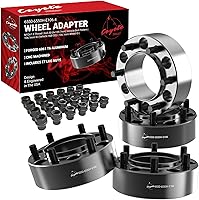 Vista 51 de Wheel Accessories Parts 4 adaptadores de espaciadores de rueda centrados en buje de 6x5.5 0.236x5.500 in 2.00 pulgadas de grosor 3.063 in Hub