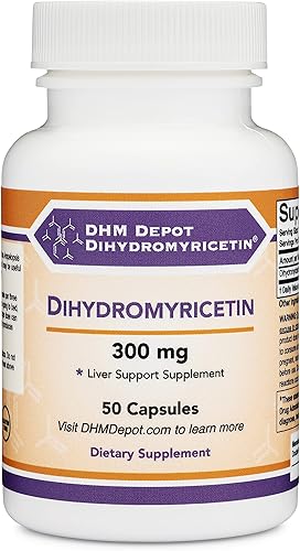 Miniatura 5 de Double Wood - Dihidromiricetina (DHM) - 50 cápsulas, 300 mg, suplemento de apoyo hepático (probado por terceros) (DHM Depot) sin OMG, sin gluten