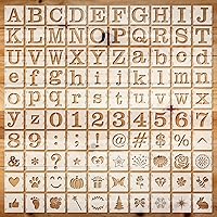 Vista 20 de 100 Piezas Plantillas para Pintar en Madera Plantillas Reutilizables Manualidades Plantillas de Dibujo Vacaciones Papel de Pared para Bricolaje