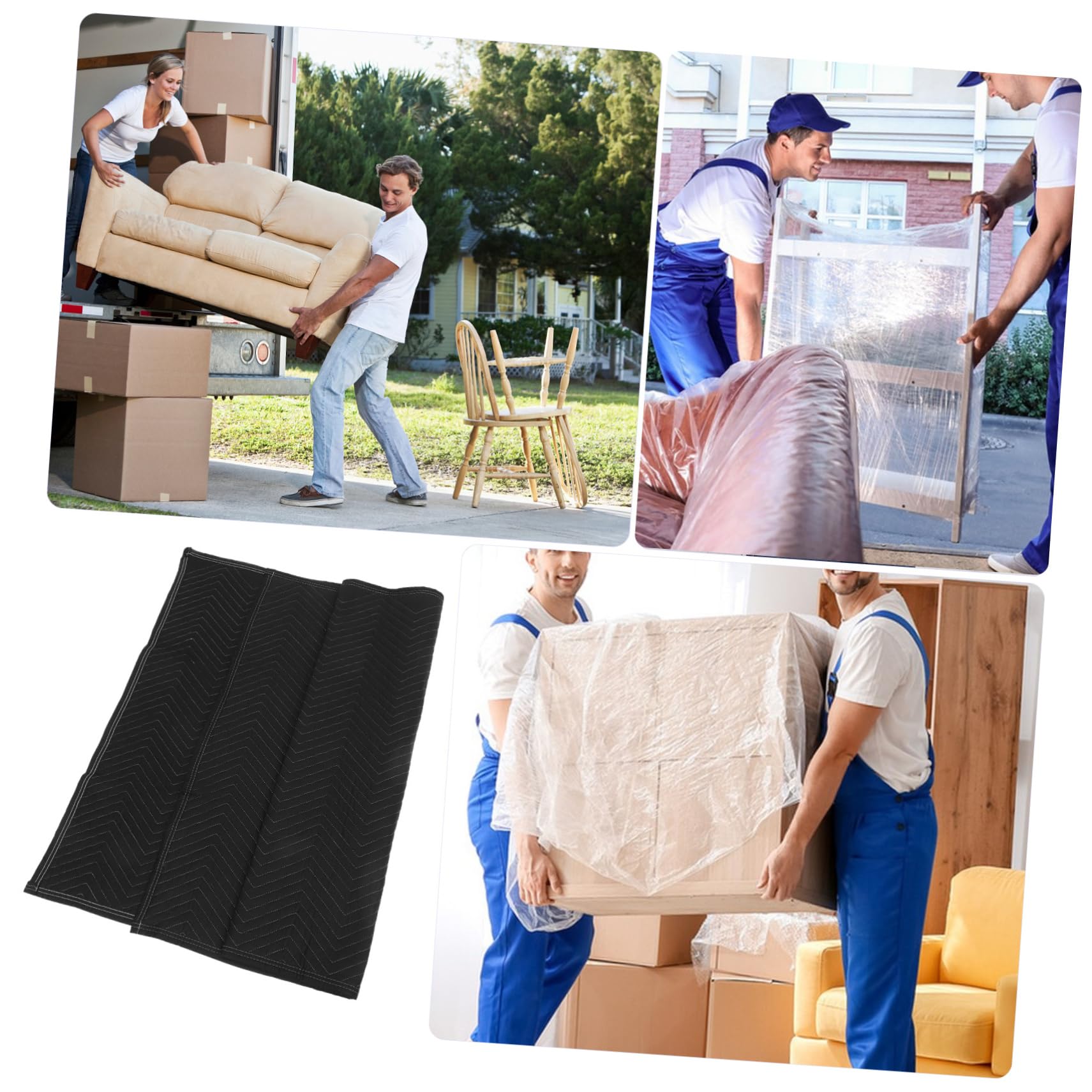 Gadpiparty Textile Umzugsdecken Schalldichte Packdecken für Möbeltransport Gepolsterte Möbeldecken als Verpackungsmaterial Umzugs und Versanddecken für Oberflächenschutz