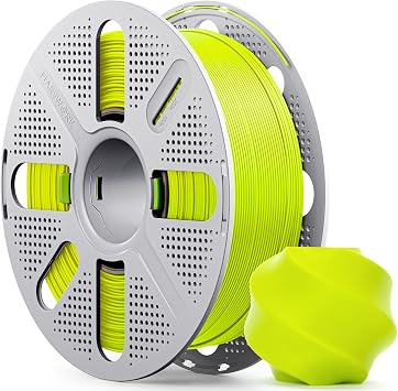 PLA Basic, Pre-Dried Filament with Quick-Swap Reusable Spool 1kg 2.2lbs, 1.75mm 3D Printing Filament, Compatible with Bambu Lab 3D Printers Bright Green